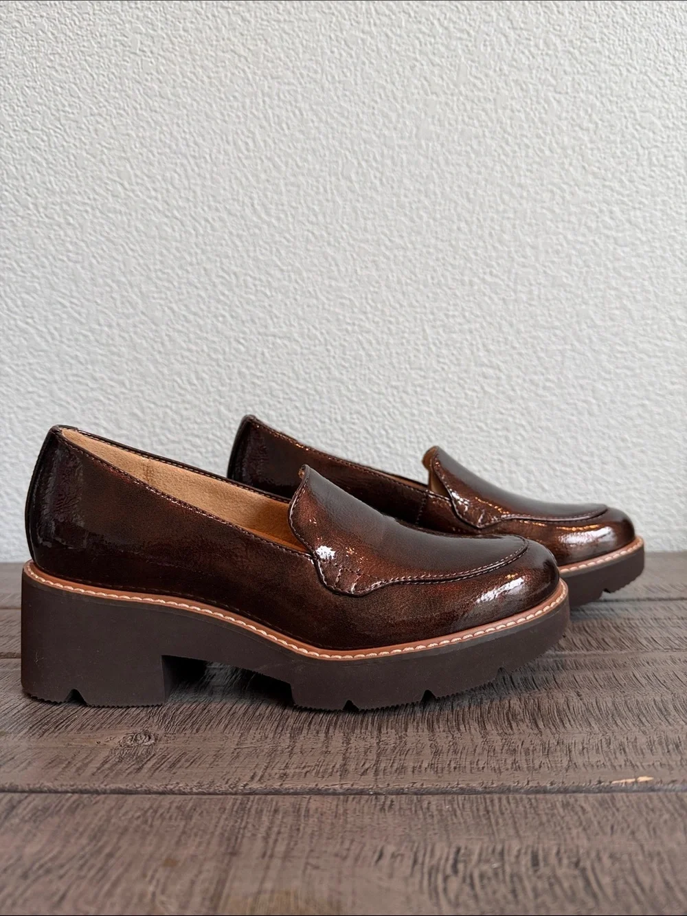 Naturalizer Cabaret Platform Lug Sole Loafer NIB
